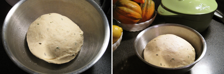 Rosemary Bread Dough Rising
