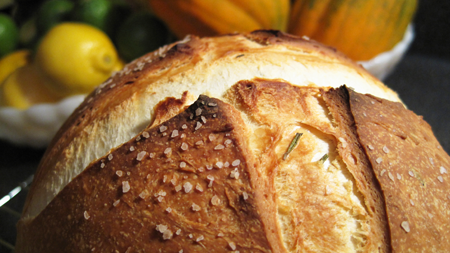 Rosemary Bread Baked in a Dutch oven