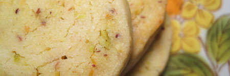 Lemon Pistachio Shortbread Cookie