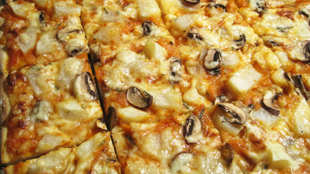 potato rosemary pizza