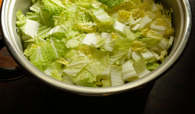 Kimchi Cut Napa Cabbage