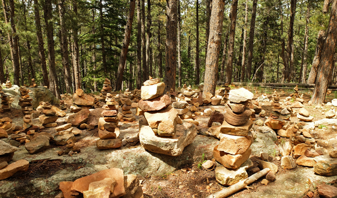Chautagua Park Rock Stacks