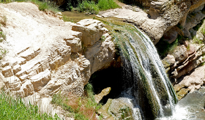 Fifth Water Hot Springs Waterfall