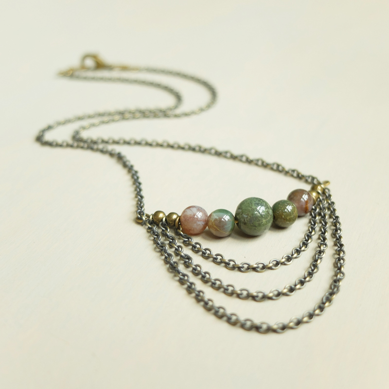 Fancy Jasper Necklace - Walton65-100 Meanwhile B Jewelry