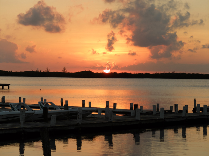 Cancun Mexico Sunset at Captains Cove