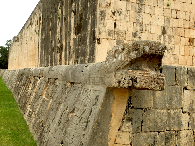 Chichen Itza Ballcourt Snake