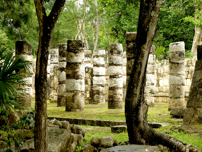 Chichen Itza Mexico The Plaza of a Thousand Columns